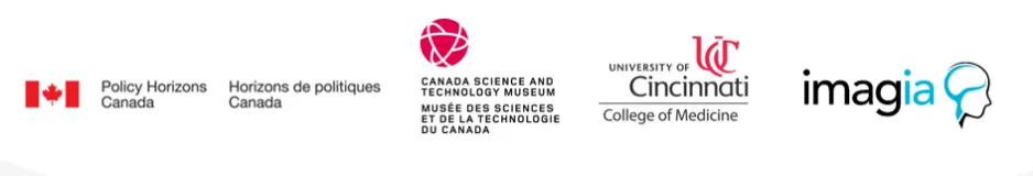  Logos pour Horizons de politiques Canada, le Musée des sciences et de la technologie du Canada, l'Université de Cincinnati et Imagia
