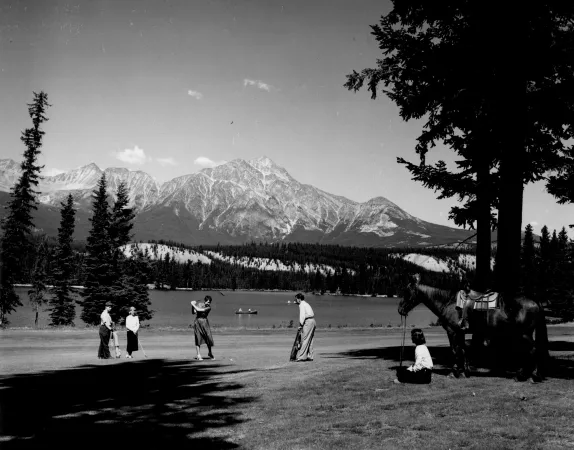 Golf à Jasper, Alberta, en 1952