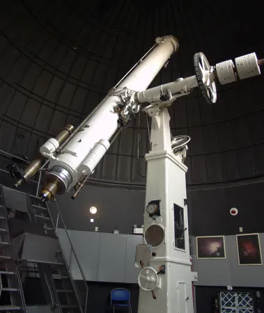 The Dominion Observatory's historic 15-inch telescope
