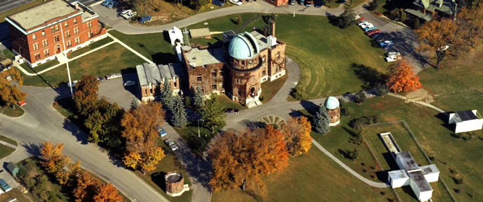 Aerial view of the Dominion Observatory, 1966.