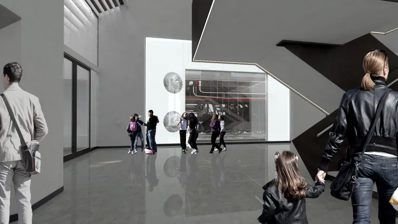 An artistic rendering of the new Collections Conservation Centre.