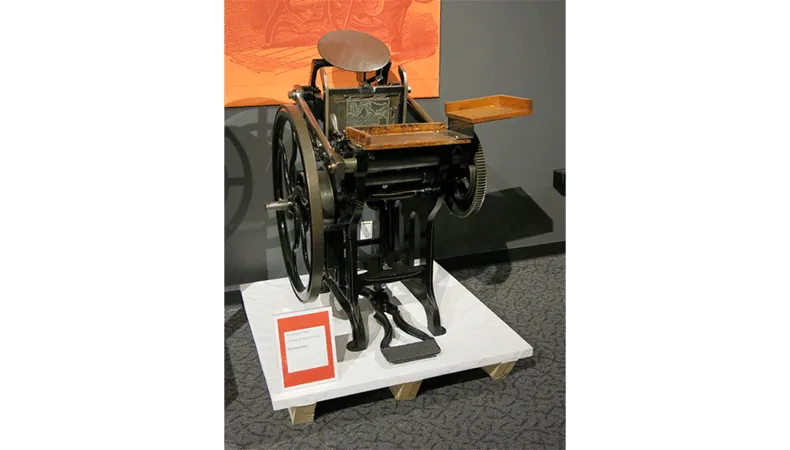 Westman & Baker Platen Printing Press