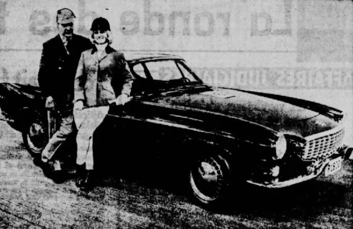 Une grande routière / voiture de sport Volvo P1800 typique Anon., « La plus belle auto. » La Patrie du Dimanche, 25 mars 1962, 11.