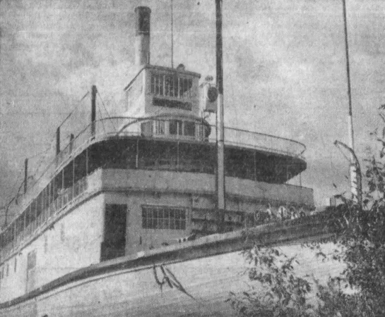 An abandoned and beached workhorse faced with an uncertain future, the Canadian sternwheeler river boat SS Klondike, Whitehorse, Yukon Territory. Anon., “Yukon River Boats.” The Calgary Herald, 5 May 1958, 1.