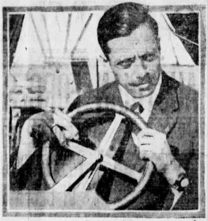 Logan Archbold Vilas, l’aviateur officiel du Wisconsin State Board of Forestry. Anon., « Wisconsin Has Flying Fire Warden. » The State Journal, 14 octobre 1915, 11.