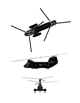 plan du Boeing Vertol CH-113 Labrador