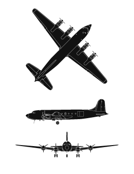 Canadair C-54GM North Star 1 ST plan