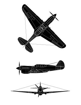 Curtiss Kittyhawk I plan