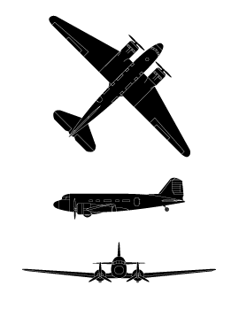 Douglas, C-50D, Super DC-3 (DC-3S), Catalog #: 01_00091383 …