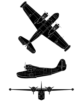 plan du Grumman G-21A Goose II