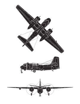 plan du Grumman CP-121 Tracker