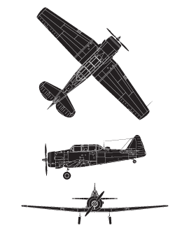 plan du North American Harvard 4