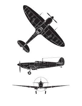 Supermarine Spitfire Mk.IIB plan