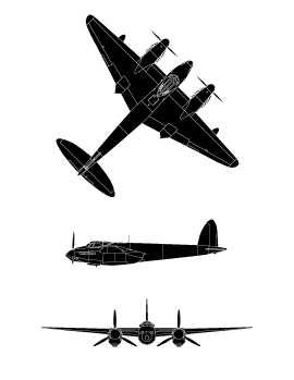 plan du De Havilland D.H.98 Mosquito B XX