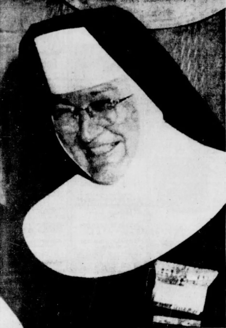 La sœur Marie Aquinas. Anon., « –. » Le Nouvelliste, 11 septembre 1958, 1.