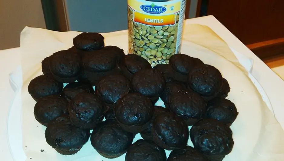 Chocolate Lentil Cupcakes
