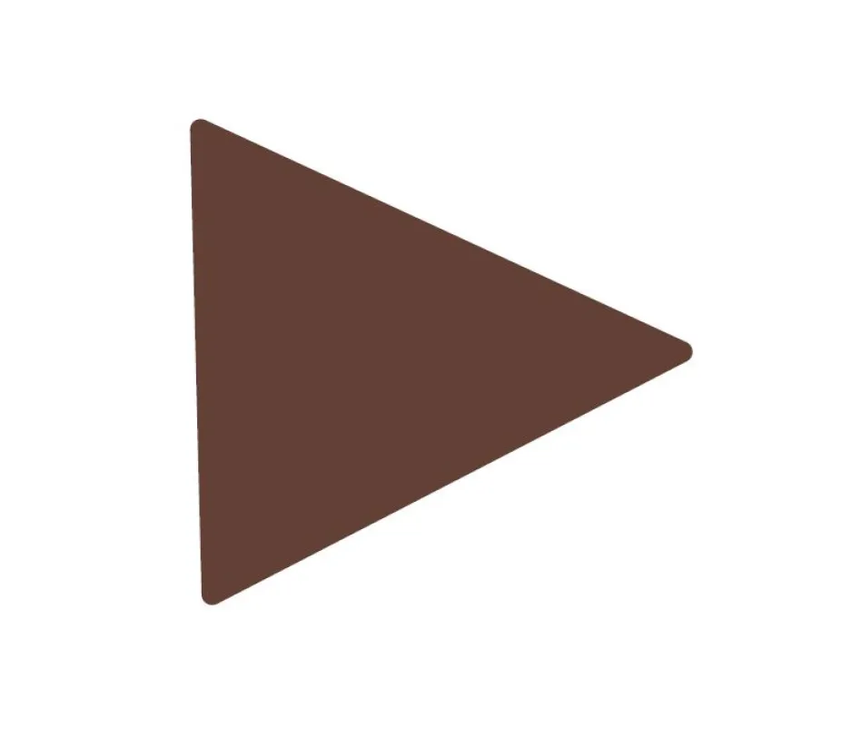 A brown triangle
