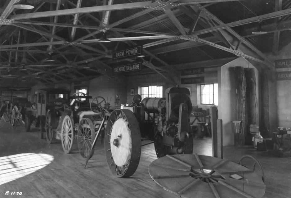 An image showing the Agriculture Museum on the Central Experimental Farm in the 1930s.