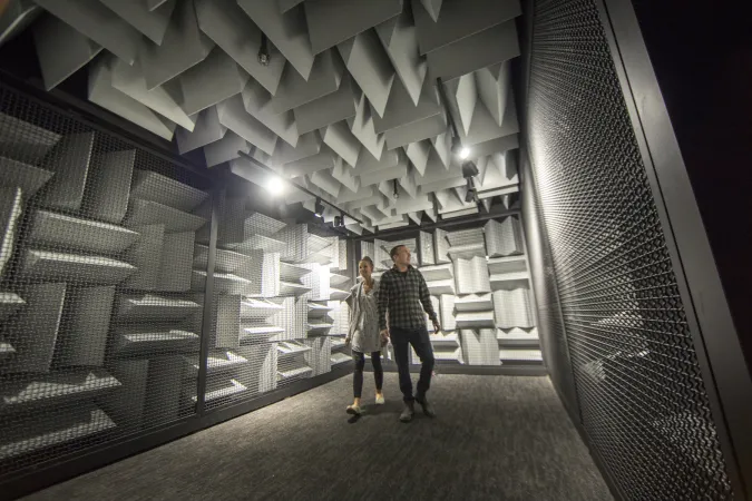  The soundproof room in the museum