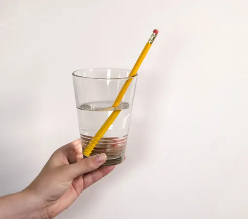 the broken pencil illusion