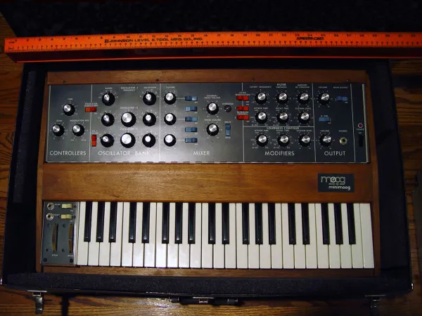 Top of the "Minimoog" Synthesizer