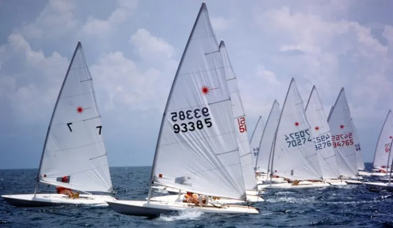 Laser sailboat race. Source: International Laser Class Association