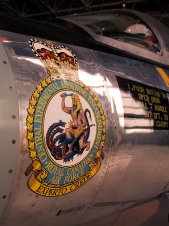 Logo on the side of the Lockheed F-104A Starfighter