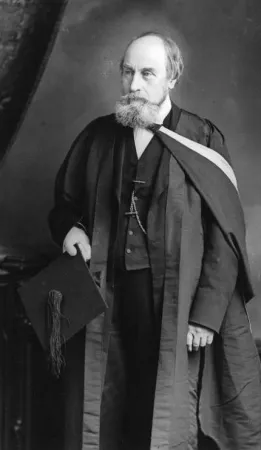 John William Dawson photographié à Montréal (Québec) en 1884. Auteur : Wm. Notman & Son.