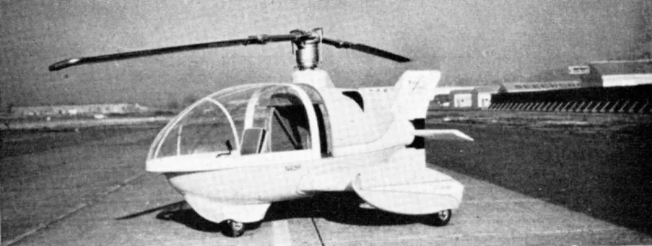 Le seul et unique Monte-Copter Modèle 15 Triphibian, Seattle, Washington. Anon., « World Air News. » Air Pictorial, mai 1960, 167.