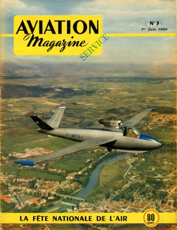 The Fouga CM-8 Cyclone / Sylphe jet-powered glider. Anon., “–.” Aviation Magazine, 1 June 1950, cover.