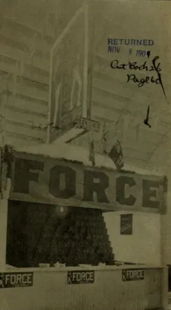 The stand of Force Food Company of Hamilton, Ontario, at the 1904 edition of the Central Canada Exhibition, Ottawa, Ontario. Anon., “The Central Canada Exhibition at Ottawa.” The Canadian Grocer, 30 September 1904, 61.