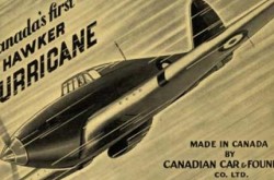 Page couverture de la revue Canadian Aviation mettant en vedette le premier Hawker Hurricane construit au Canada, février 1940. Source: Ingenium