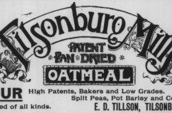Une publicité typique de Tillson Company Limited. Anon. « Tillson Company Limited. » The Canadian Grocer & General Storekeeper, 13 mai 1892, 19.