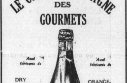 An advertisement from J. Christin & Compagnie Limitée of Montréal, Québec, promoting its champagne cider. Anon., “J. Christin & Company Limited.” Le Devoir, 12 April 1928, 4.