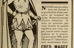 Une publicité typique pour le homard de marque Mephisto de Fred Magee Limited de Port Elgin, Nouveau-Brunswick. Anon., « Fred Magee Limited. » Le Prix courant, 4 juin 1909, 11.